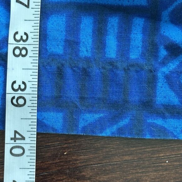 Vintage UI-Maikai hawaiian M dress Blue Muu Muu Sleeveless Midi dress - Picture 8 of 10